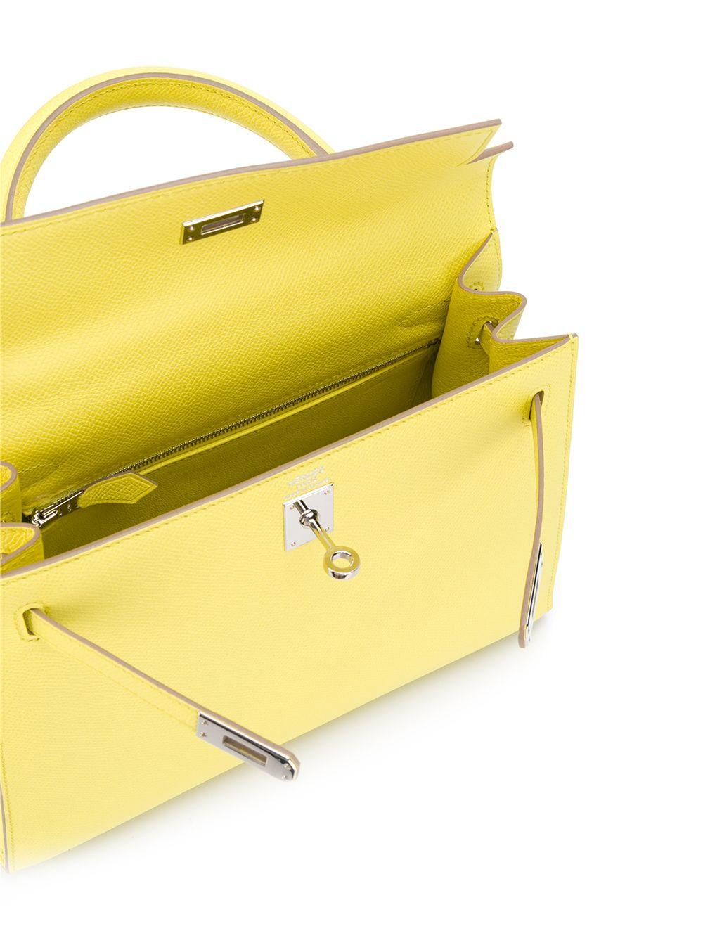 Yellow Hermès Limited Edition 25cm Candy Kelly Bag