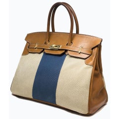 Hermes Limited Edition 35cm Birkin Barenia Flag Bag