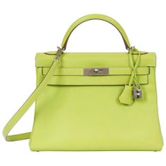Hermès Limited Edition Bi-colour 32cm Candy Kelly Bag