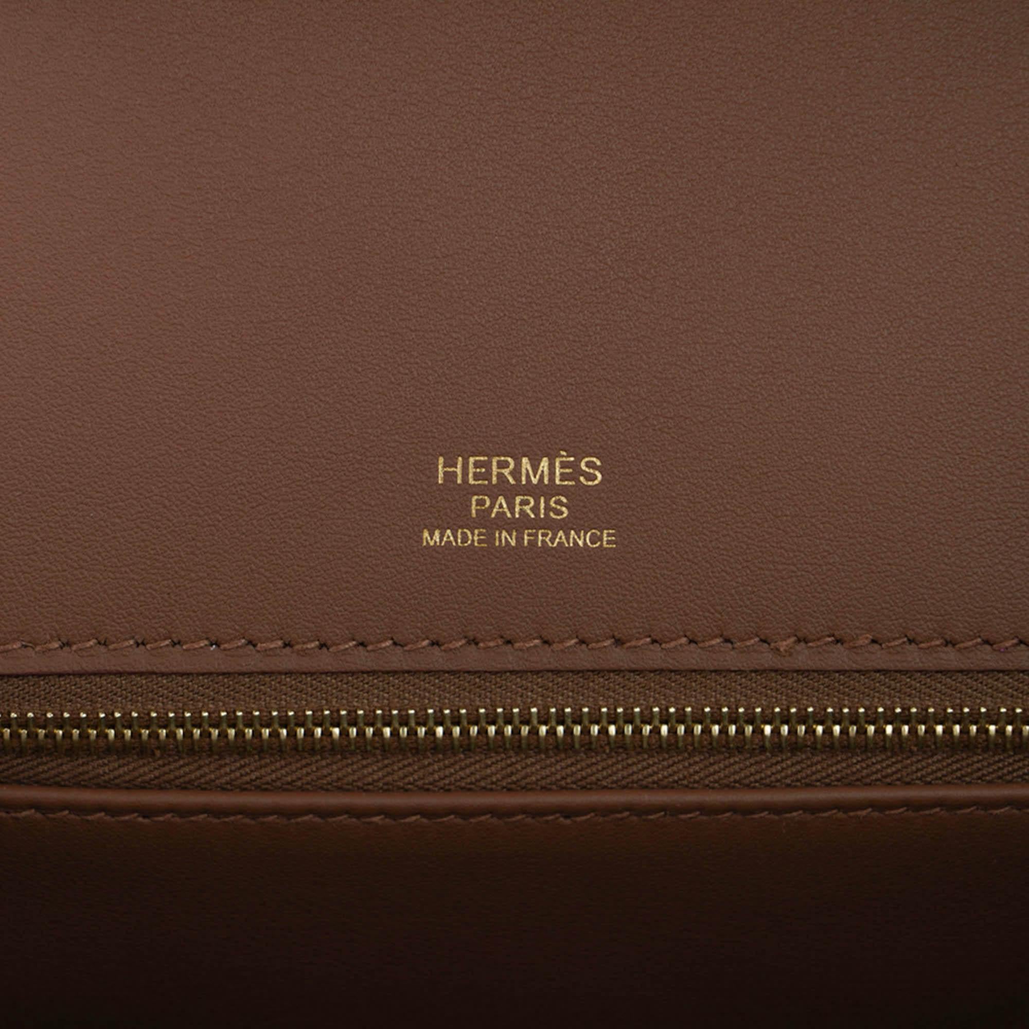 Hermes Limited Edition Birkin 30 Grizzly Bag Alezan Permabrass Hardware For Sale 7