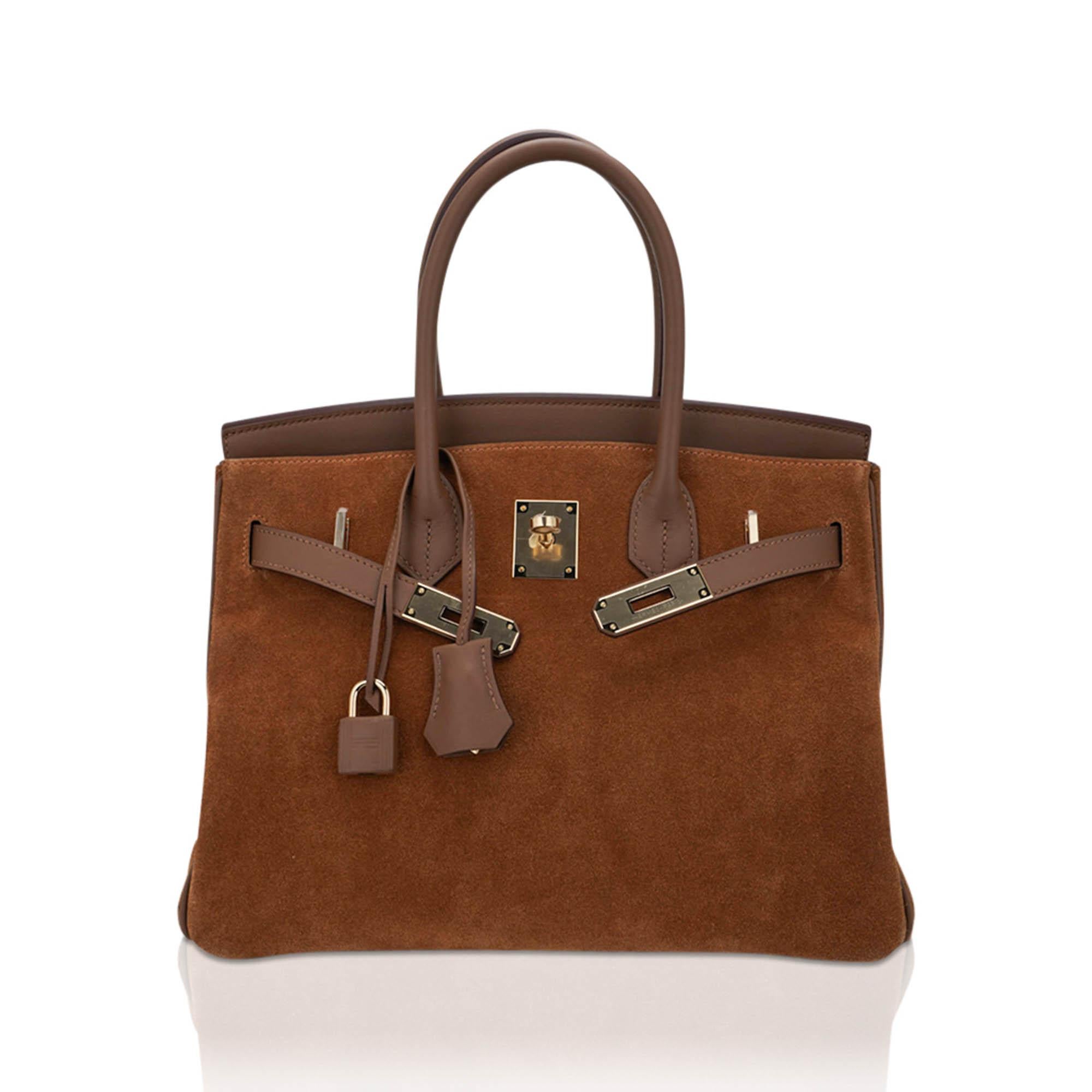 Hermes Limitierte Auflage Birkin 30 Grizzly Tasche Alezan Permabrass Hardware im Zustand „Neu“ im Angebot in Miami, FL