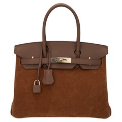 Hermes Limitierte Auflage Birkin 30 Grizzly Tasche Alezan Permabrass Hardware