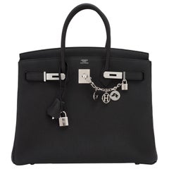 Hermes Limited Edition Schwarz Verso 35cm Birkin Blau Achat VIP NEU