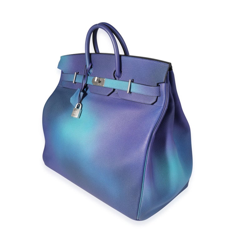 Hermès Limited Edition Bleu Nuit & Violet Clémence Cosmos Haut à