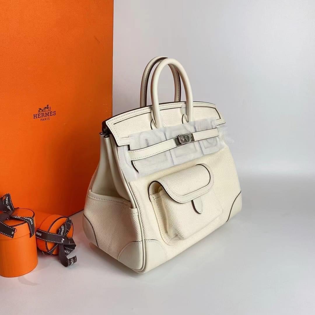 Hermès Limited Edition Cargo Birkin 25 PHW Brand New In New Condition For Sale In Hong Kong, HK