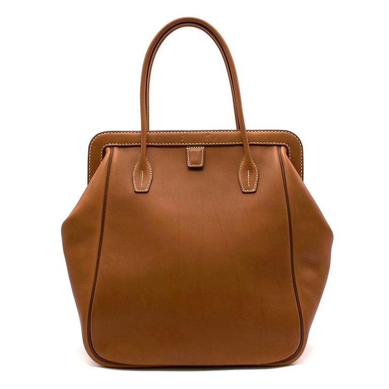 Hermès Limited Edition 'Doctors Bag' Convoyeur GM in Gold Barenia at ...
