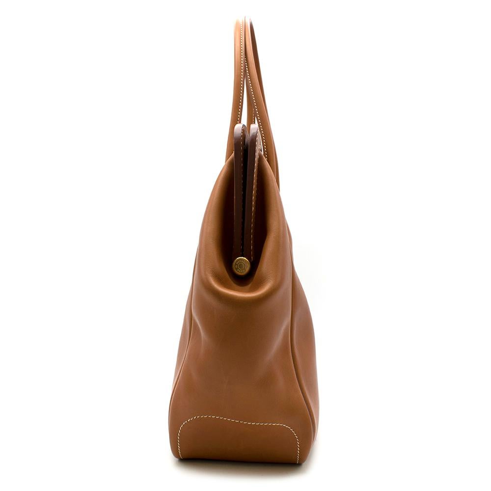 Hermès Edición Limitada 'Doctors Bag' Convoyeur GM en Oro Barenia Marrón