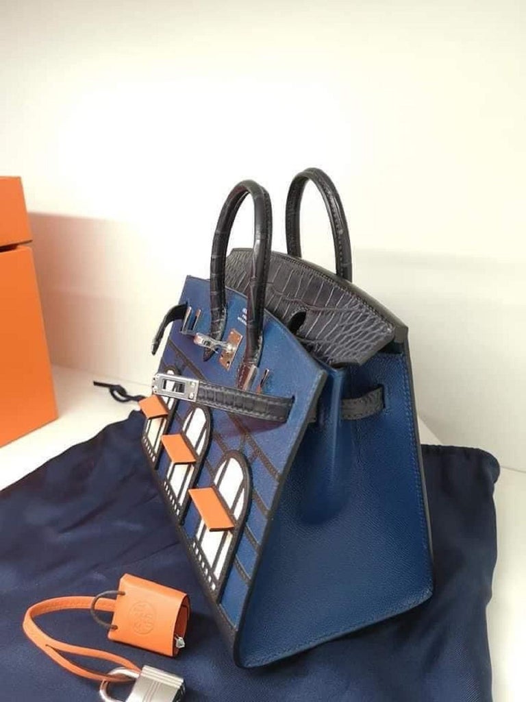 Hermès Limited Edition Faubourg Sellier Birkin 20 PHW in Excellent  Condition For Sale at 1stDibs