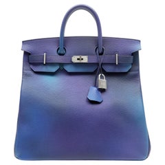 Hermes Limited Edition HAC 40cm Cosmos Epsom w/Palladium Hardware