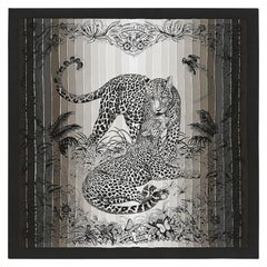 Hermes Edición Limitada Pañuelo con Cuentas Arcoiris Jungle Love Seda 90