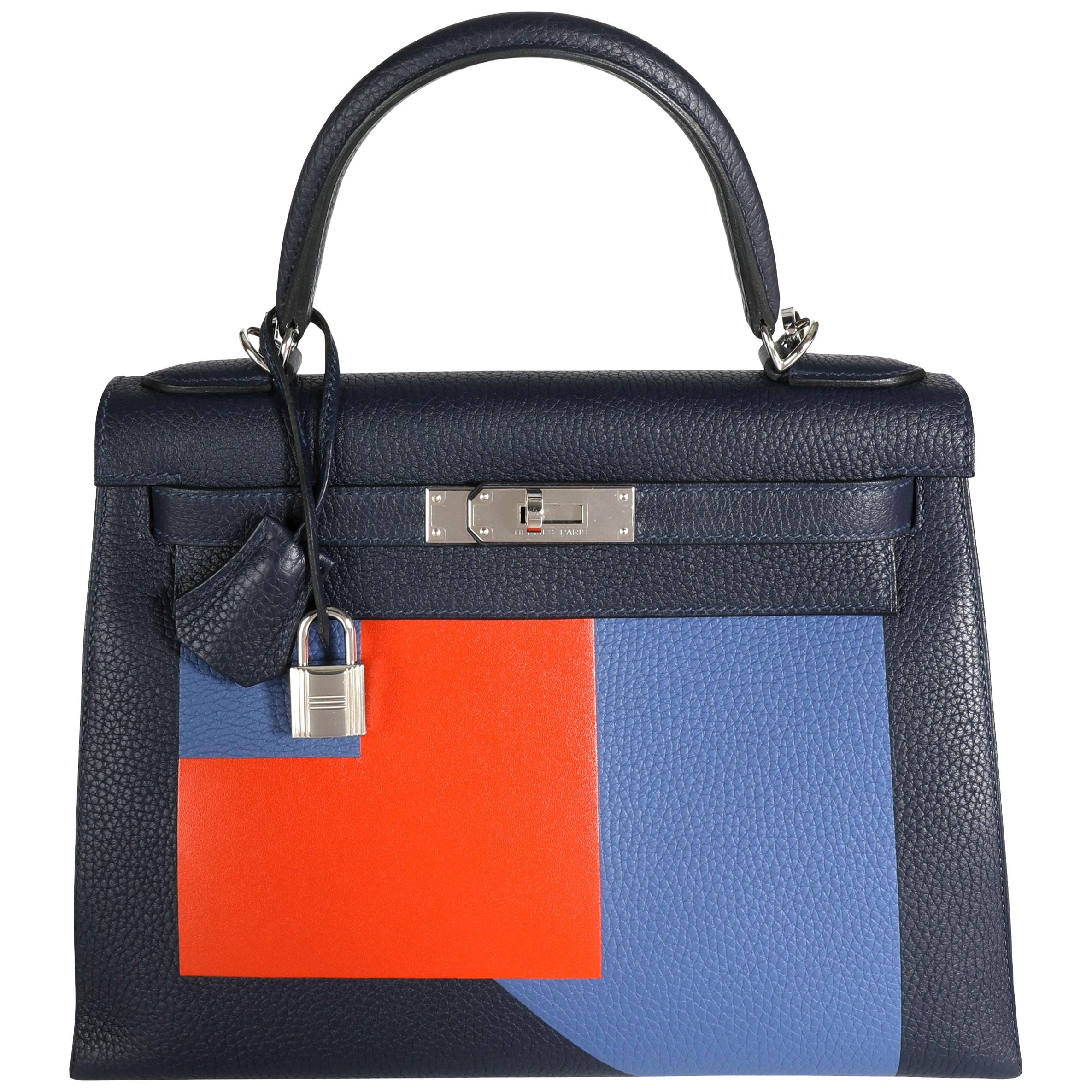 Hermès Limited Edition Kellygraphie Lettre R Sellier Kelly 28 PHW