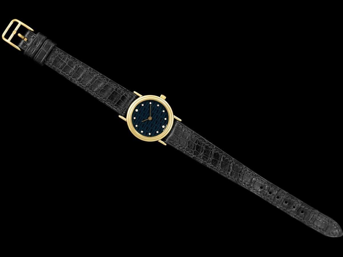 HERMES LIMITED EDITION Ladies 18K Gold and Diamond Watch - Mint with Box For Sale 7