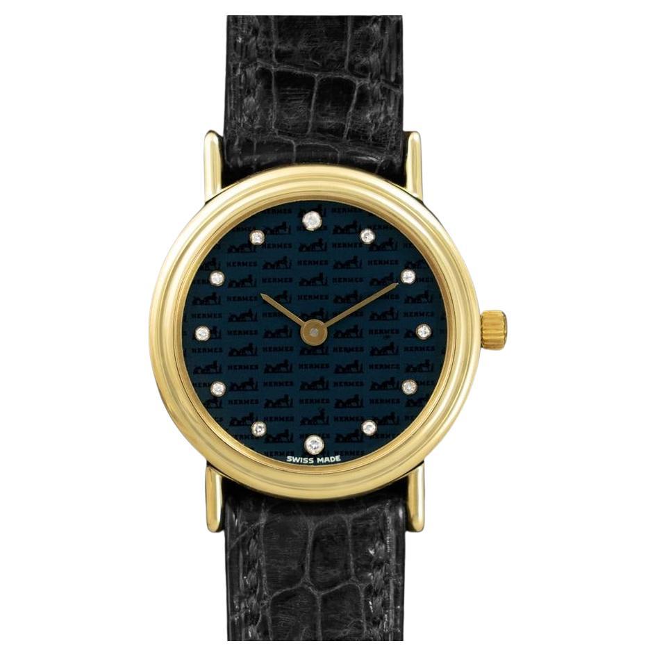 HERMES LIMITED EDITION Ladies 18K Gold and Diamond Watch - Mint with Box