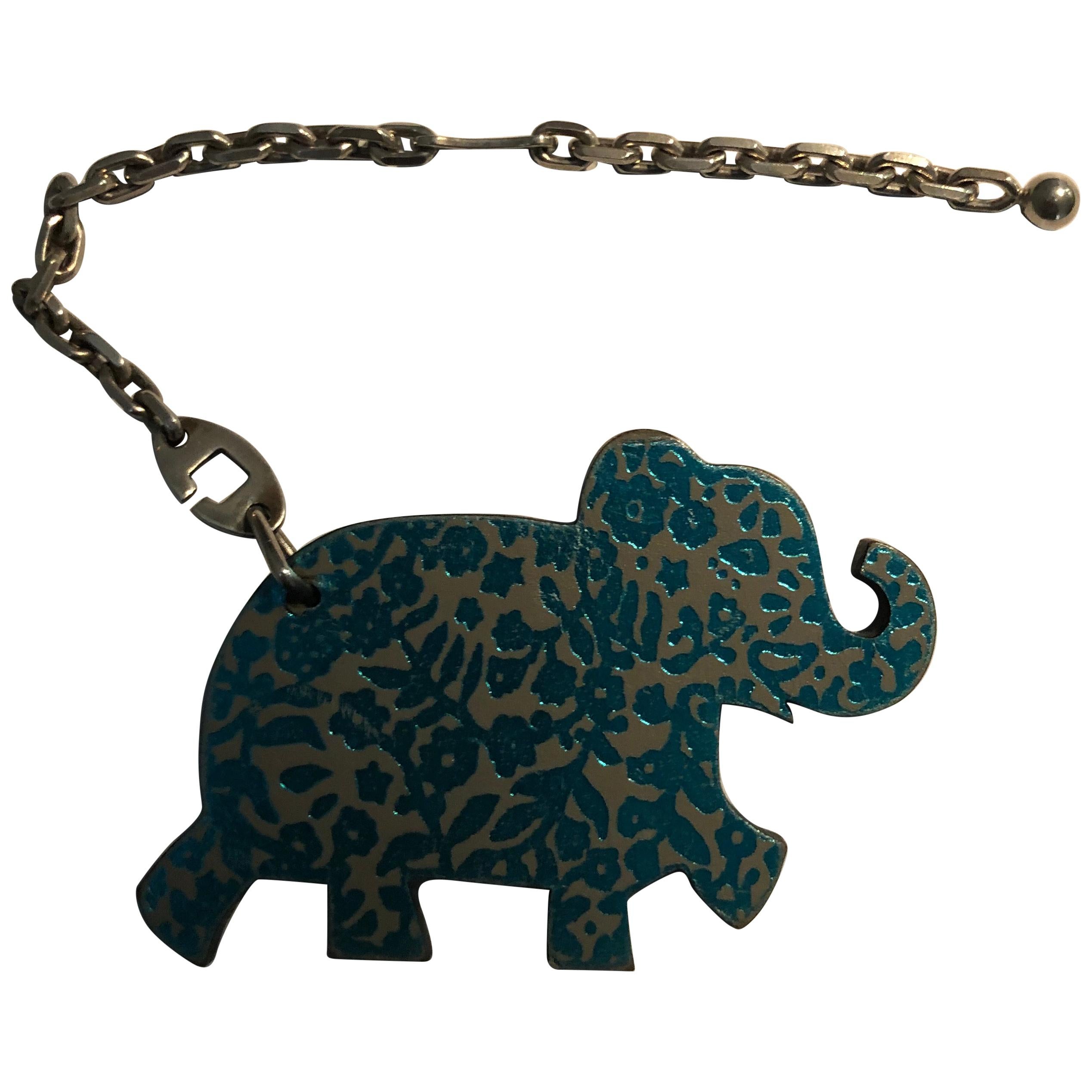 Hermes Limited Edition Leather Haati Elephant Bag Charm w/Box