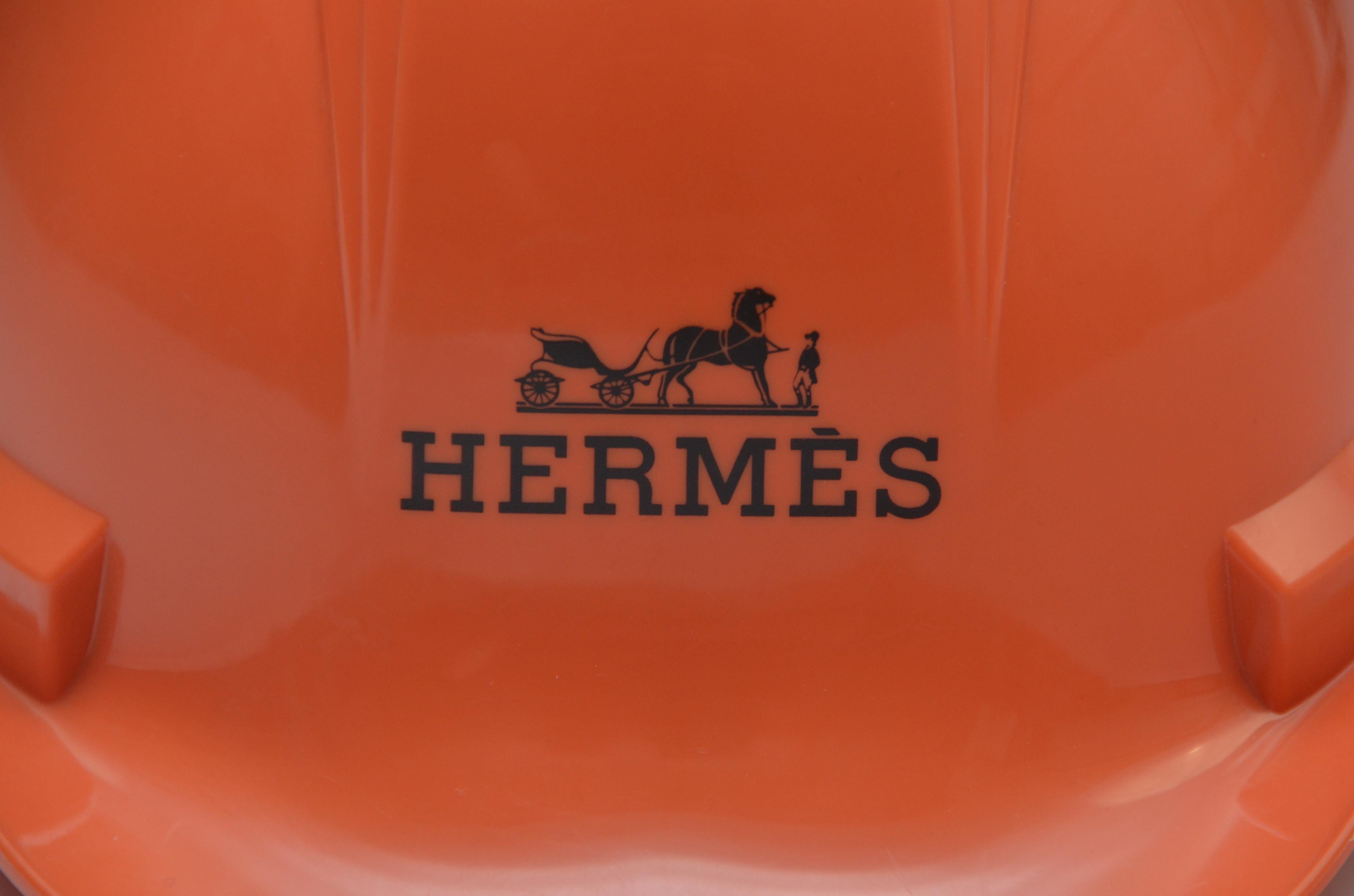 Hermes Limited Edition Orange Construction Helmet Hat Toronto, 2008 Mint In Excellent Condition In New York, NY