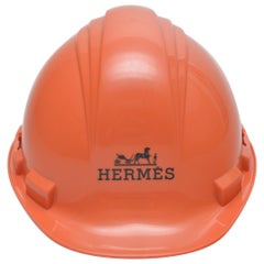 Hermes Limited Edition Orange Construction Helmet Hat Toronto, 2008 Mint