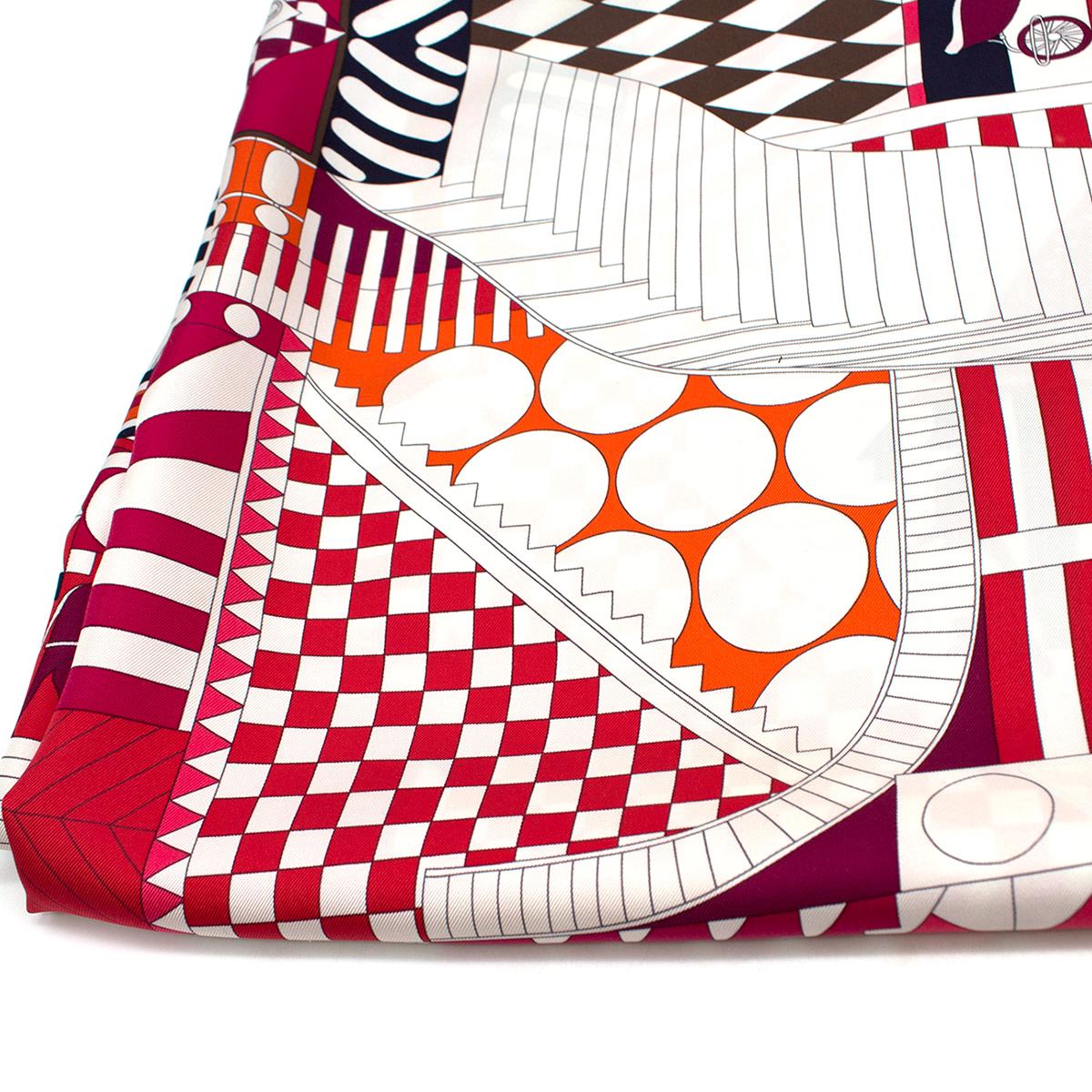 Women's Hermes Limited Edition Promenade au Faubourg silk-twill scarf
