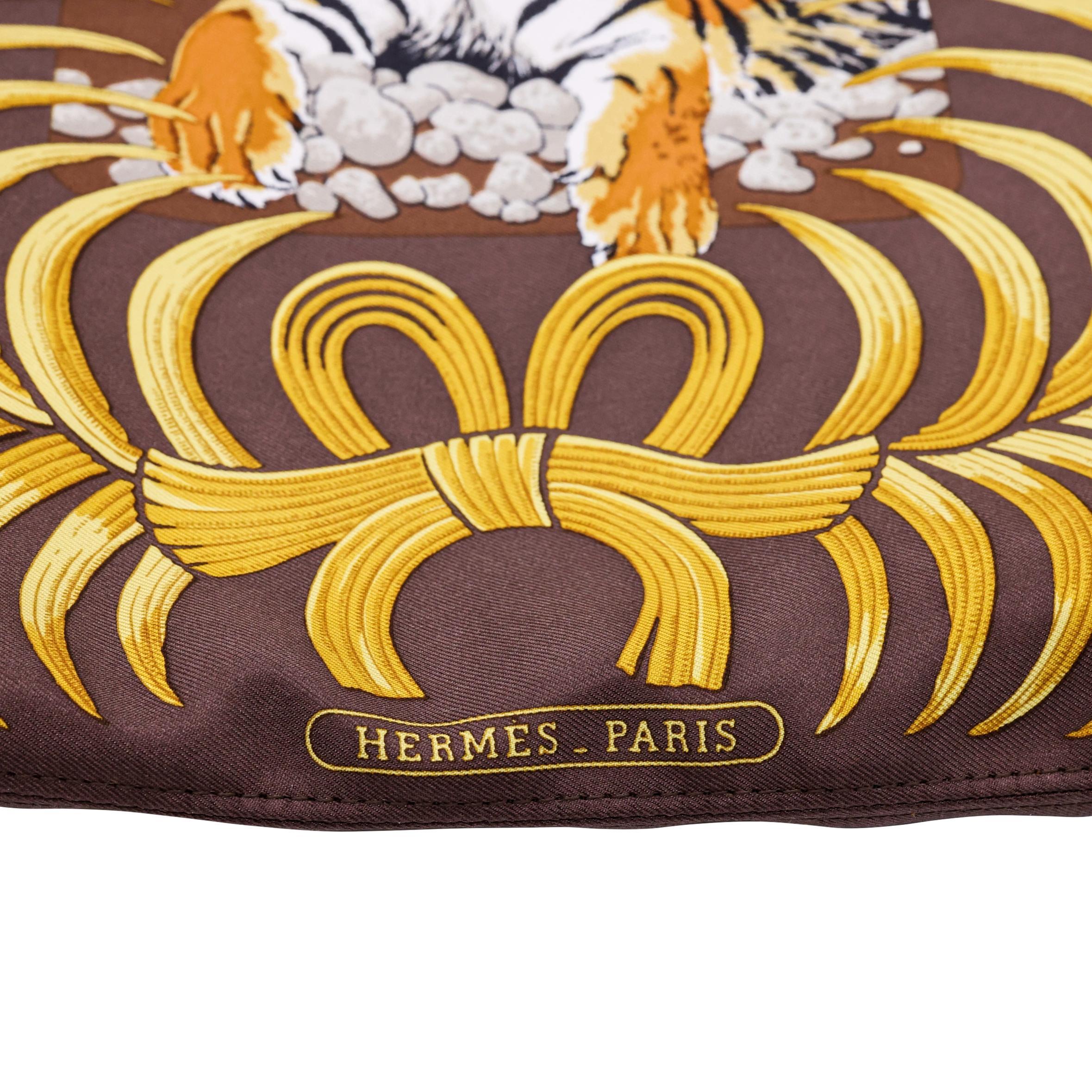Hermès Limited Edition Silky City Tiger Royal Barenia Leather Shoulder Bag, 2008. 4
