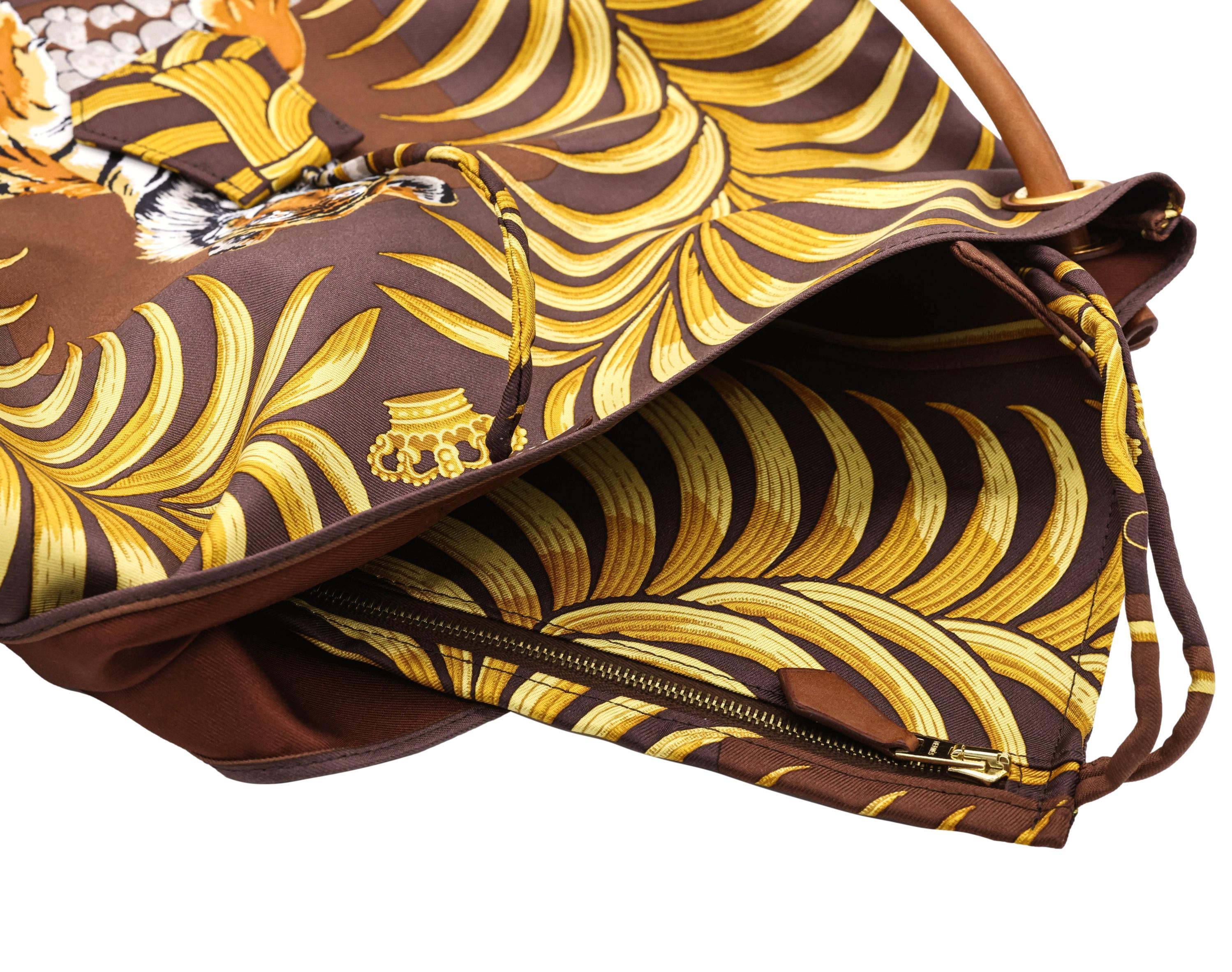 Hermès Limited Edition Silky City Tiger Royal Barenia Leather Shoulder Bag, 2008. 1