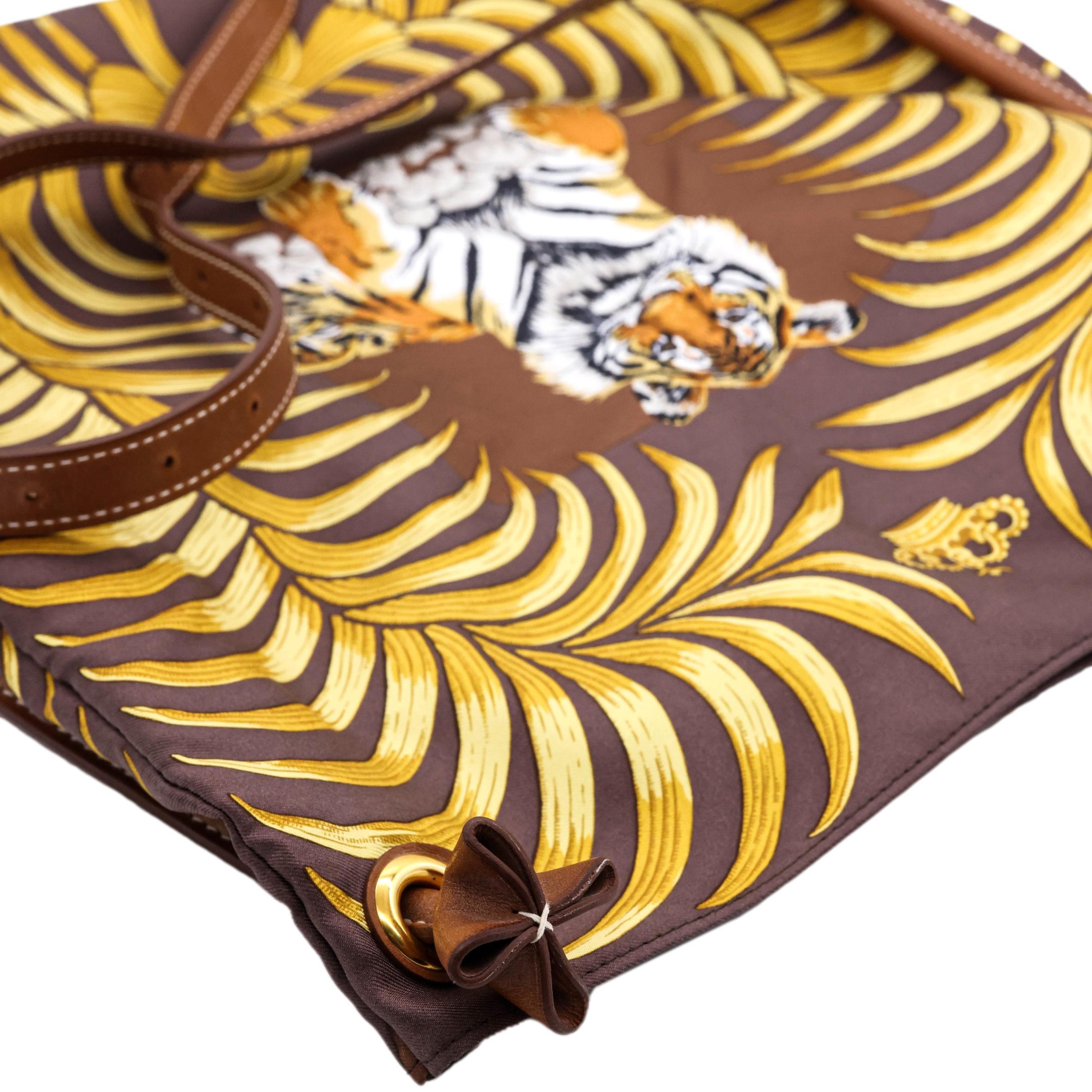 Hermès Limited Edition Silky City Tiger Royal Barenia Leather Shoulder Bag, 2008. 3