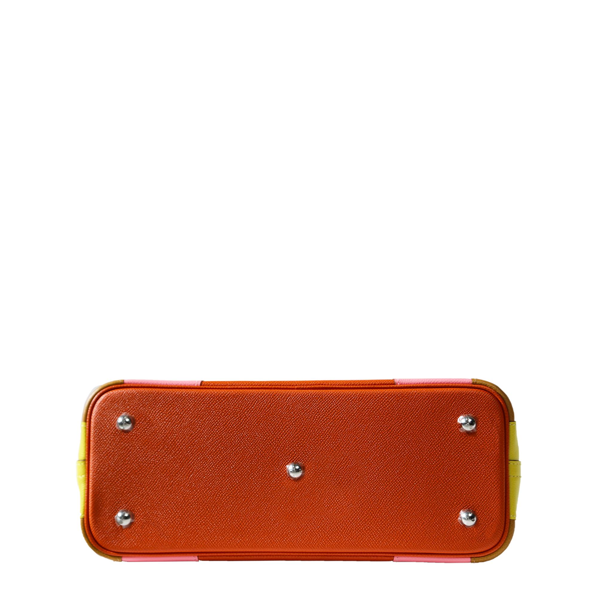 Marrone Hermès Edizione Limitata Sunrise Rainbow Bolide 30 PHW in vendita