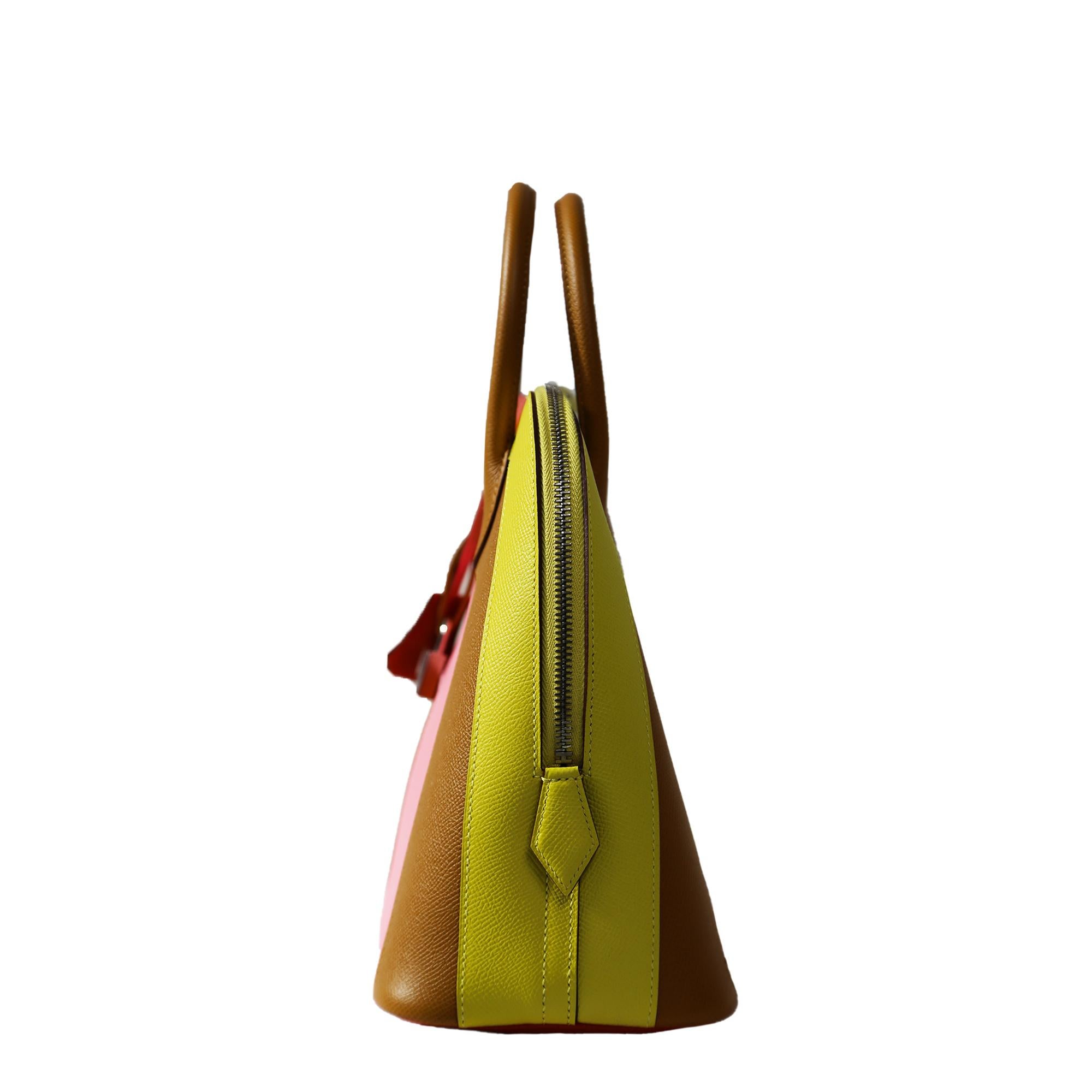 Donna Hermès Edizione Limitata Sunrise Rainbow Bolide 30 PHW in vendita