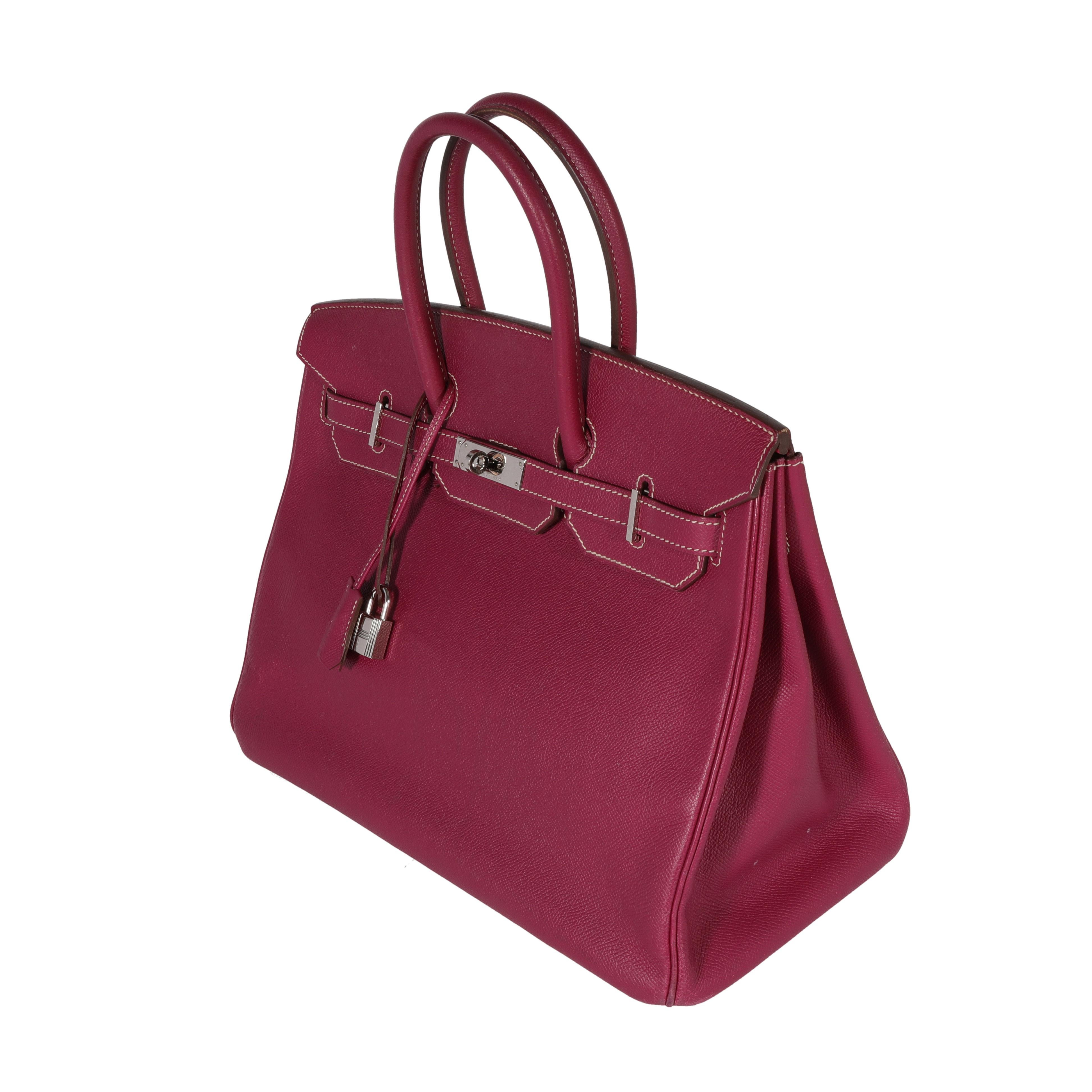 Women's Hermès Limited Edition Tosca Epsom & Rose Tyrien Candy Birkin 35 PHW