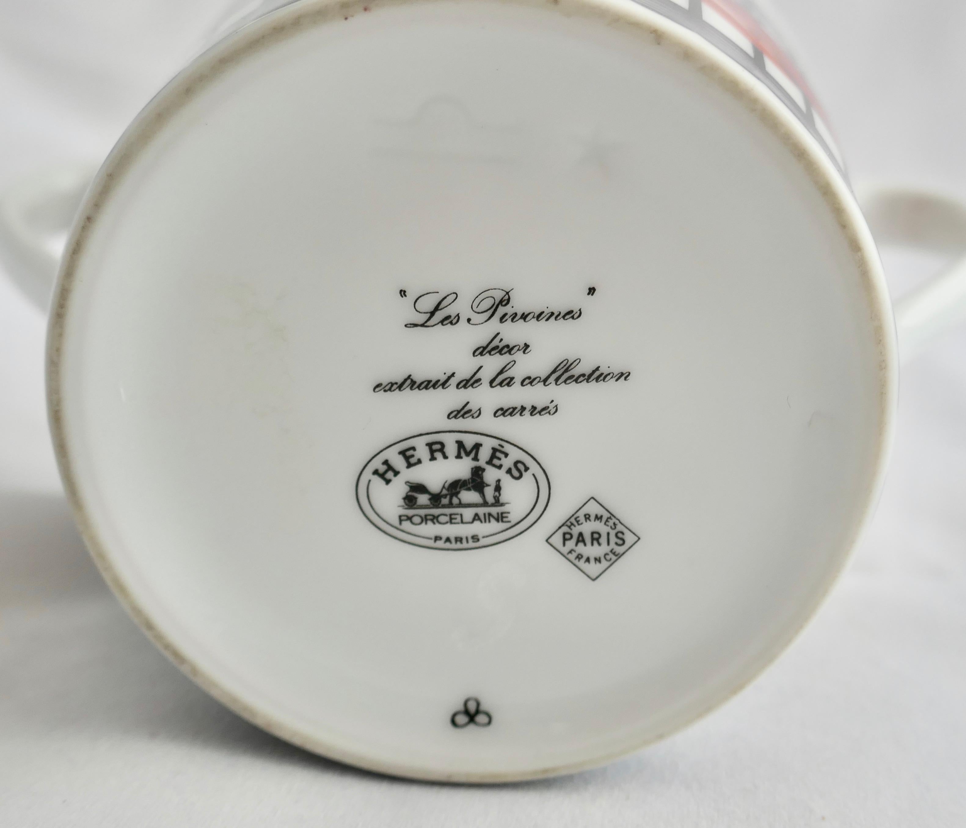 Service à café de Limoges de 6 tasses et soucoupes the par Hemes en vente 7