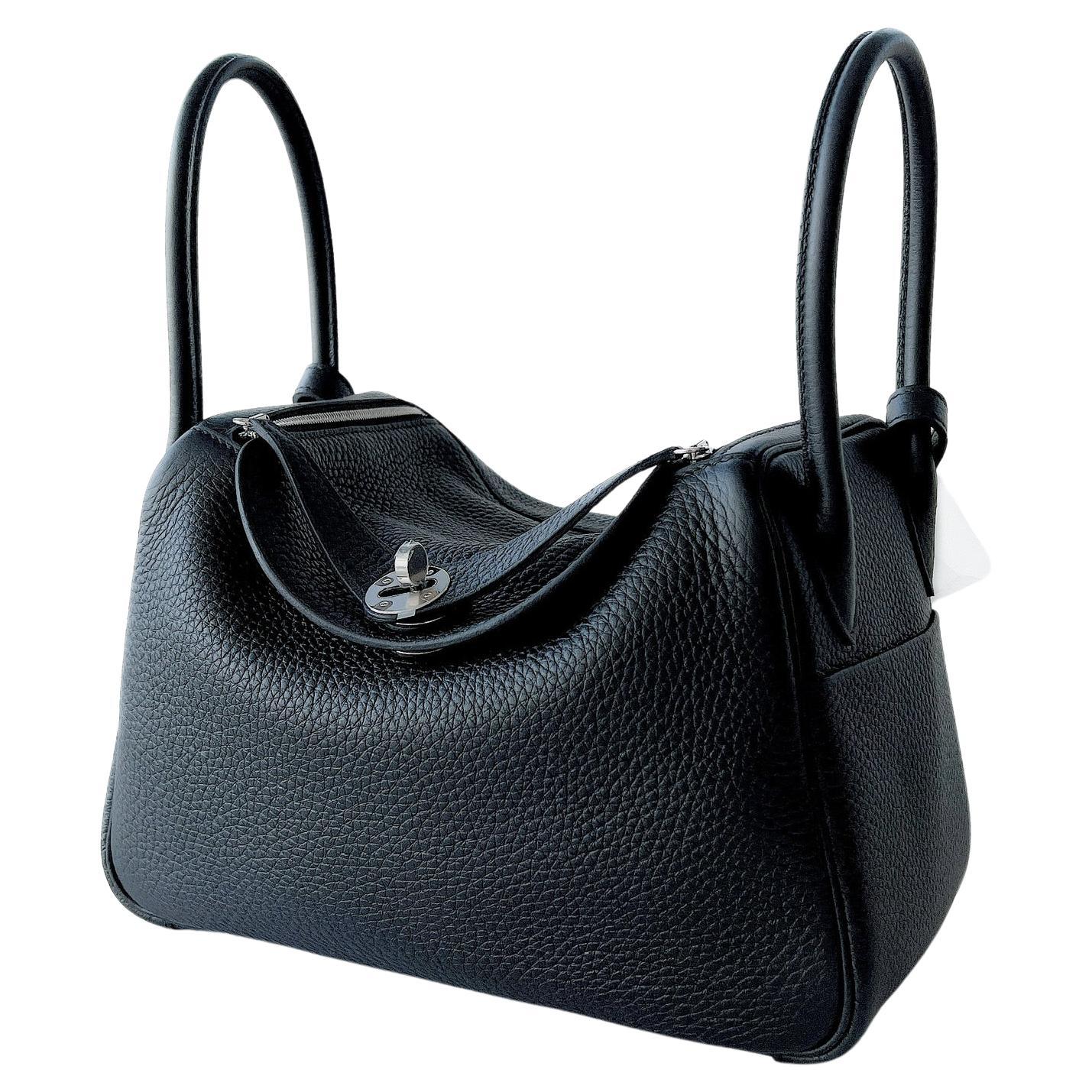 Hermes Lindy 26 In Black With Palladium Hardware