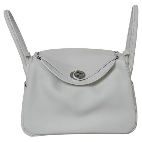 Hermes Lindy 26 Palladium Hardware Blanc White For Sale