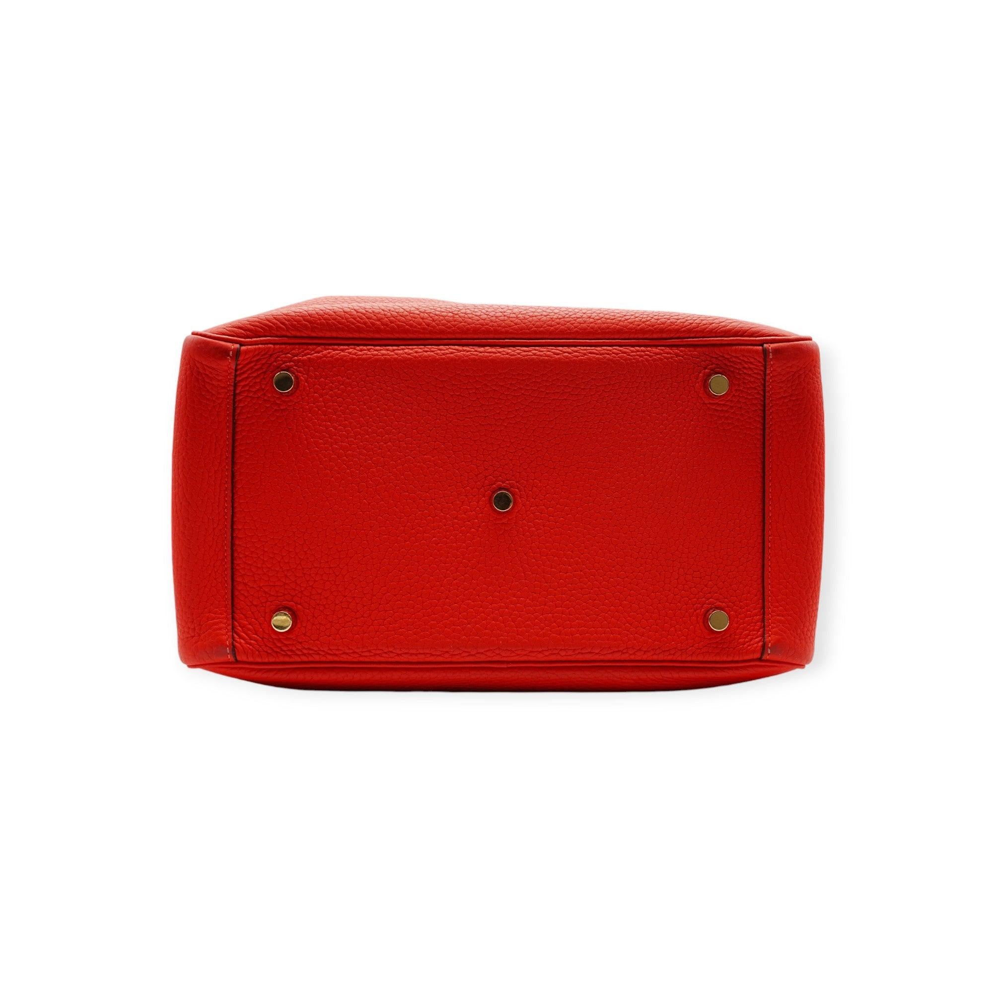 Hermès Lindy 30 Clemence Leather Shoulder Bag - '10s 1