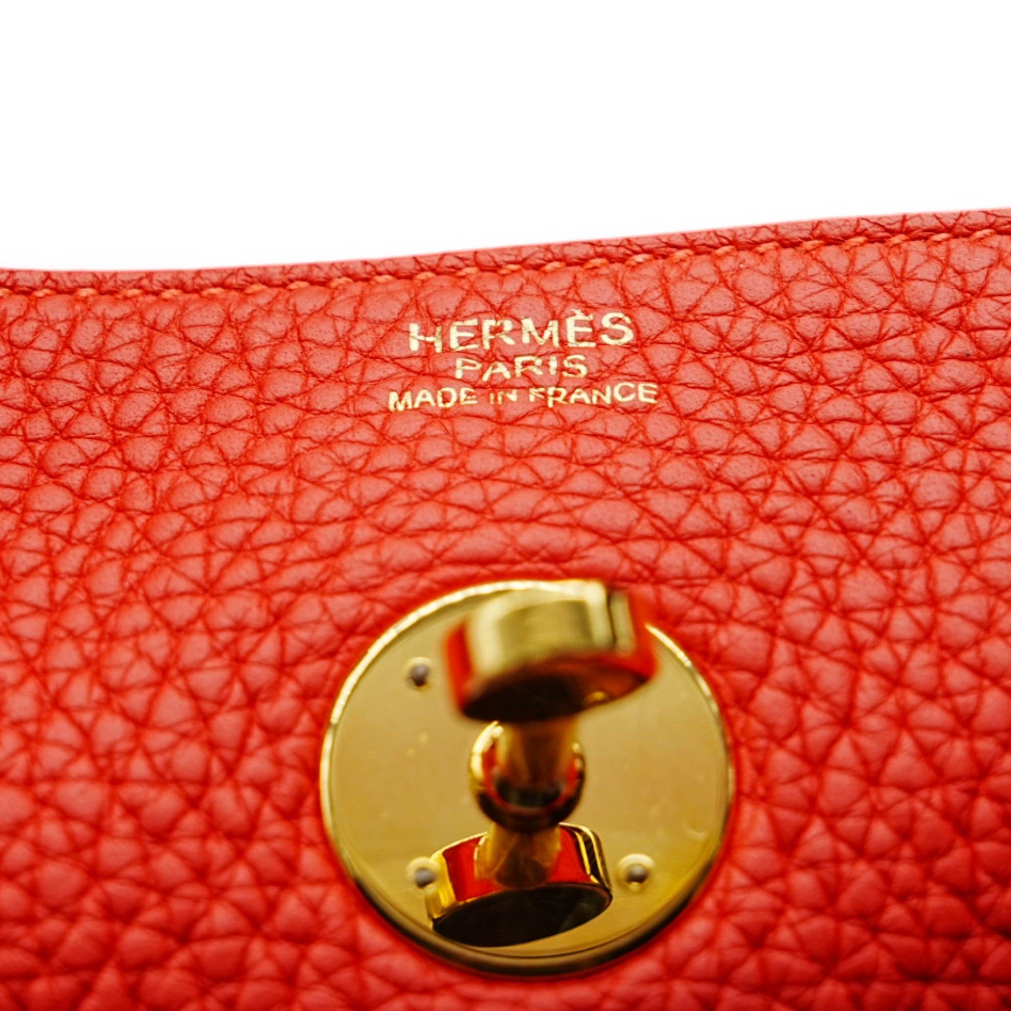 Hermès Lindy 30 Clemence Leather Shoulder Bag - '10s 2