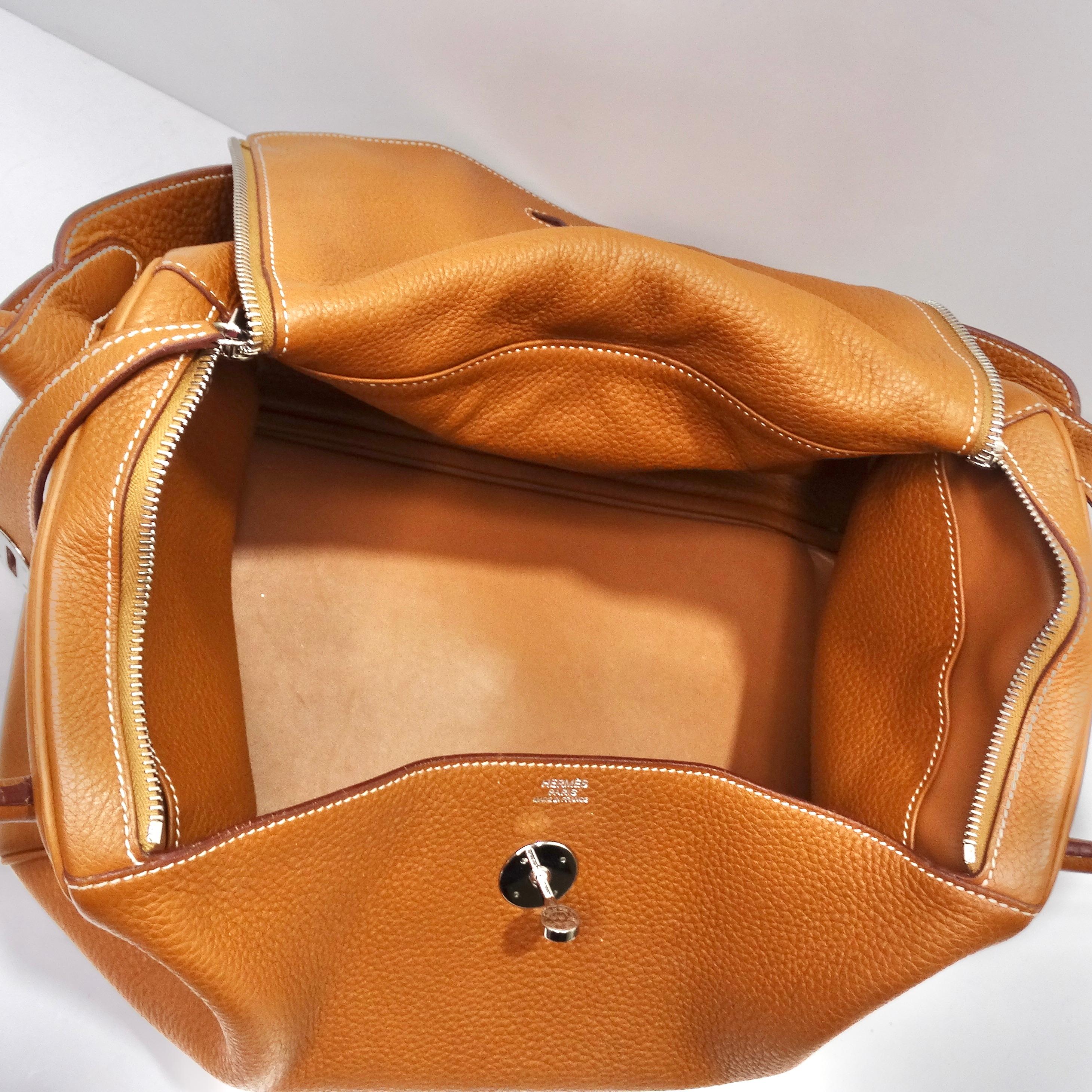 Hermès Lindy 34 Gold Clemence Leather Shoulder Bag 6