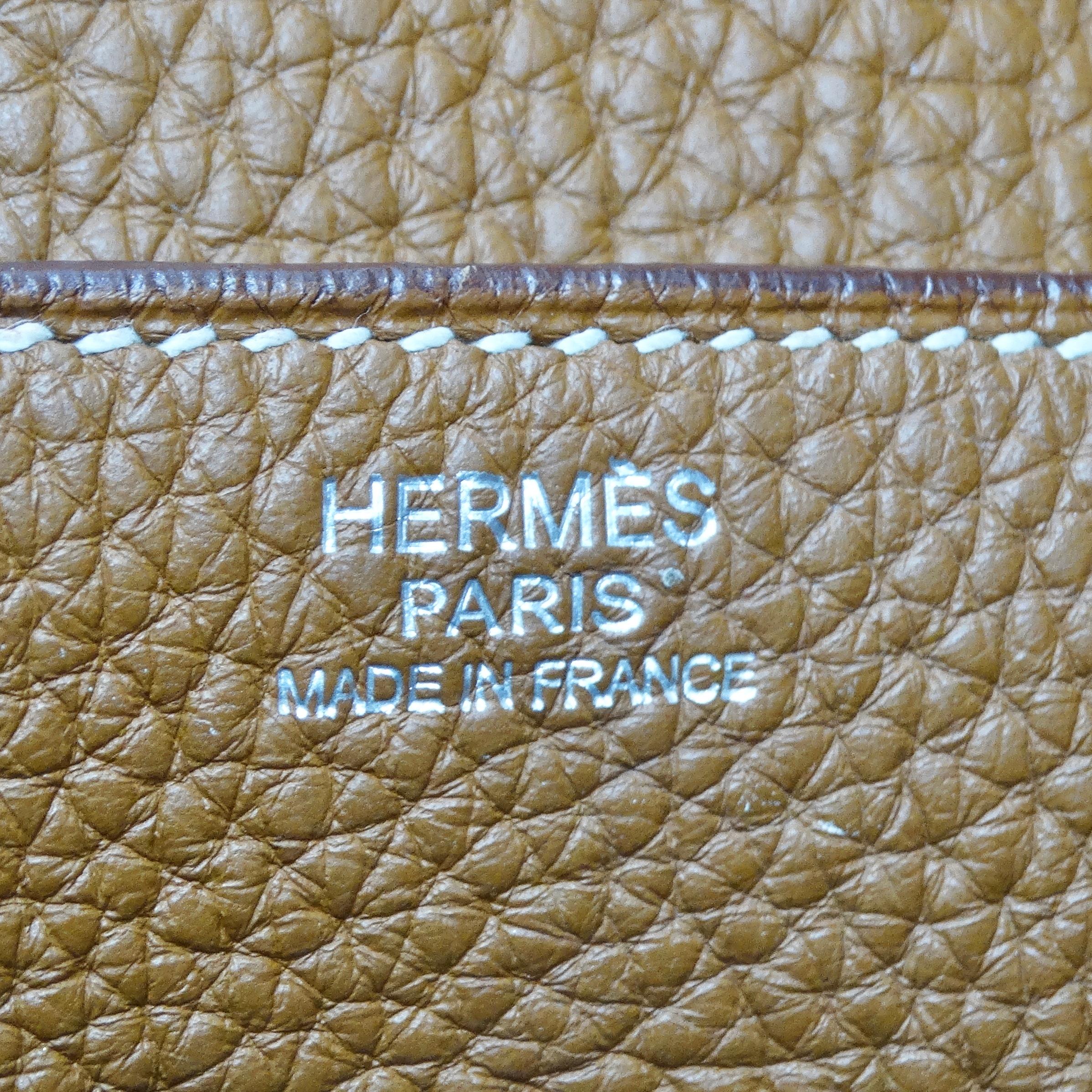 Hermès Lindy 34 Gold Clemence Leather Shoulder Bag 8