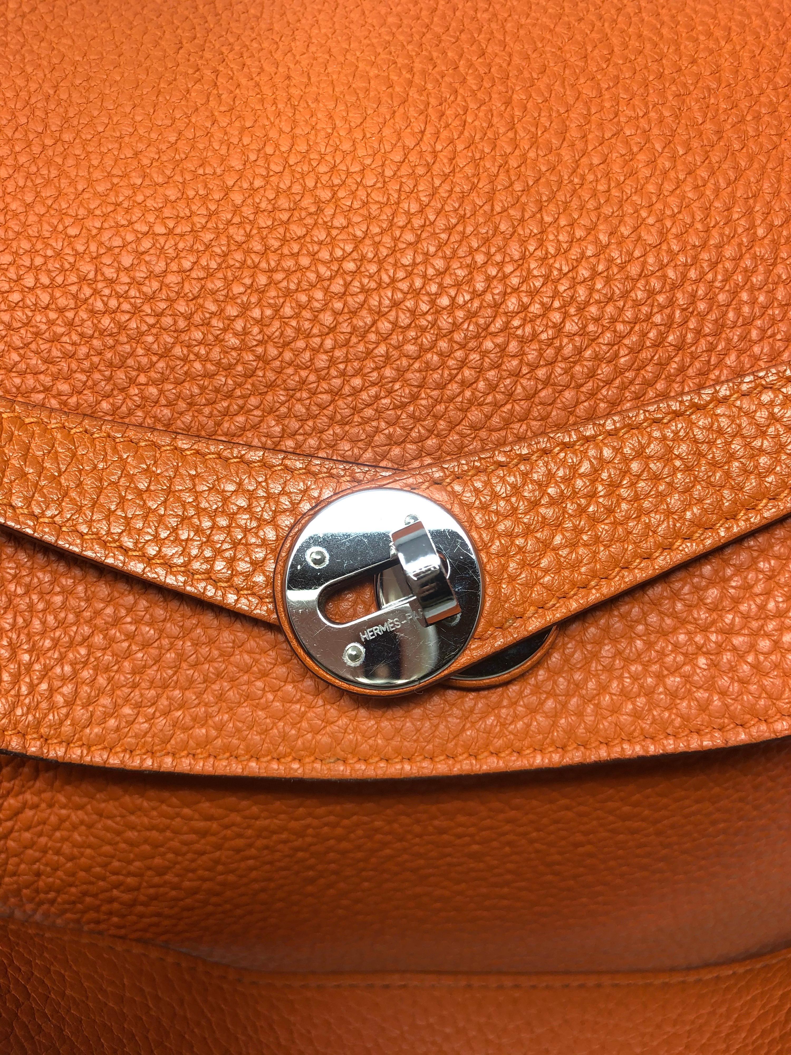 Hermes Lindy 34 Orange Bag 3