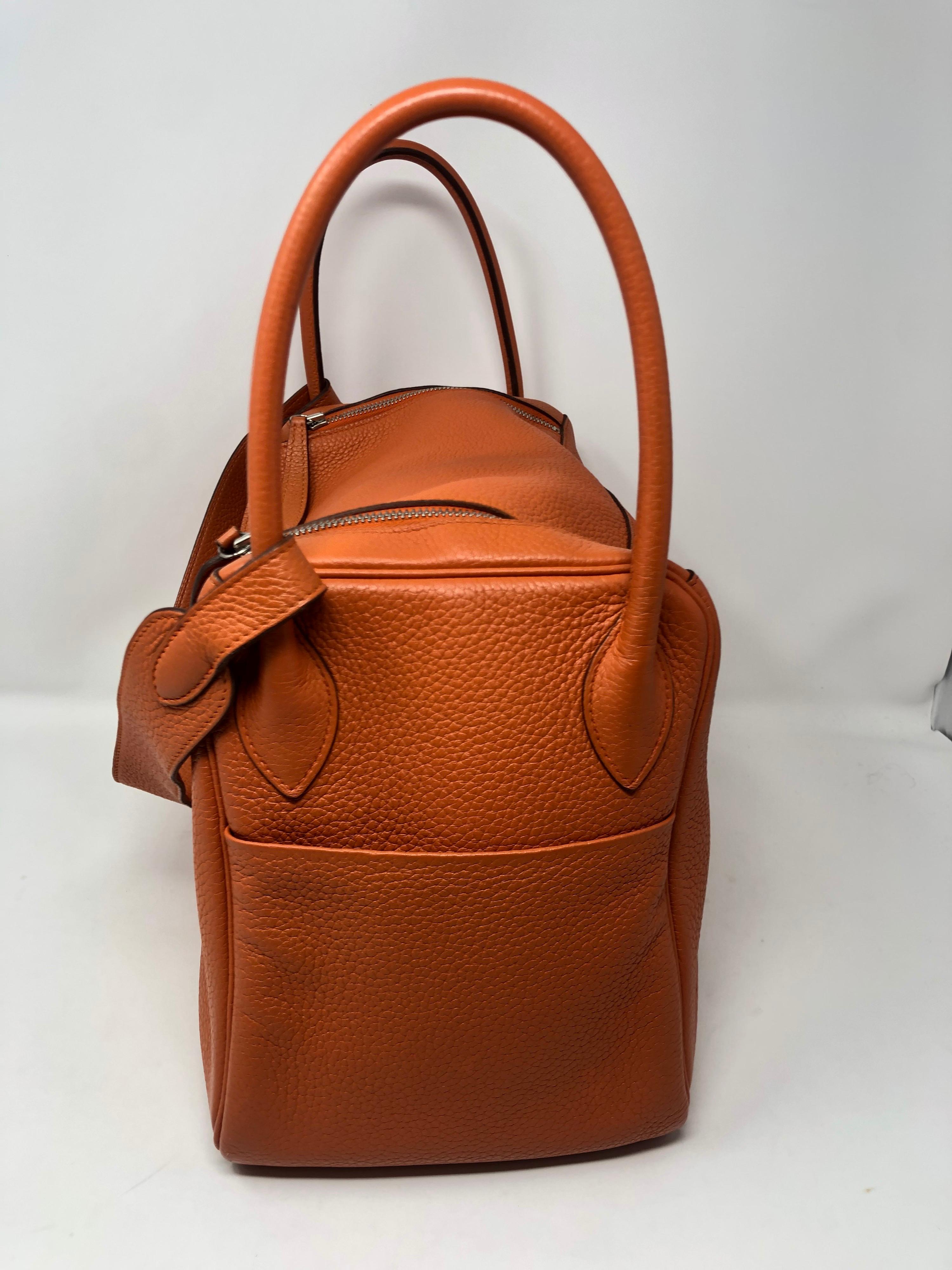 Hermes Lindy 34 Orange Bag  9