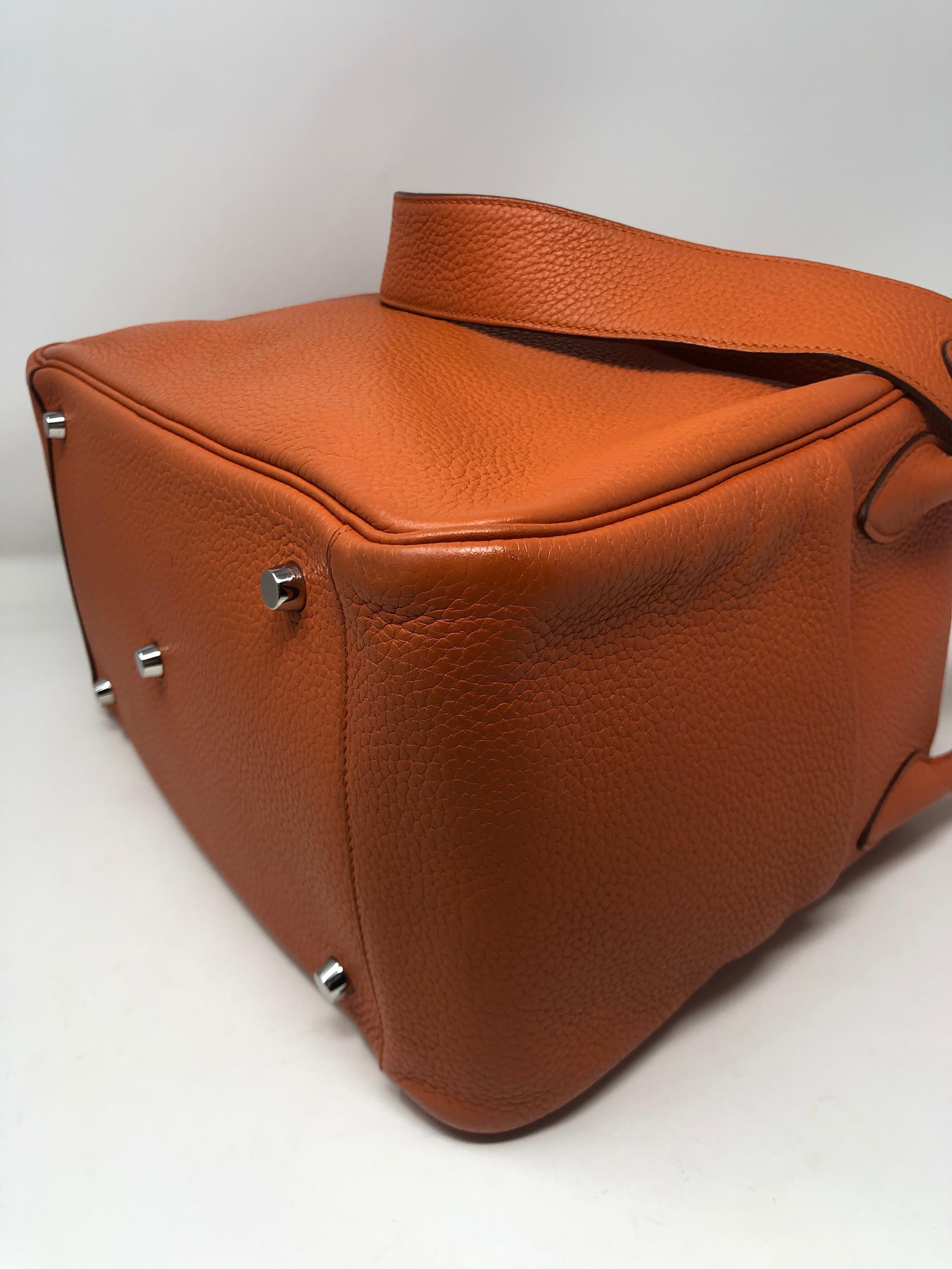 Hermes Lindy 34 Orange Bag  2