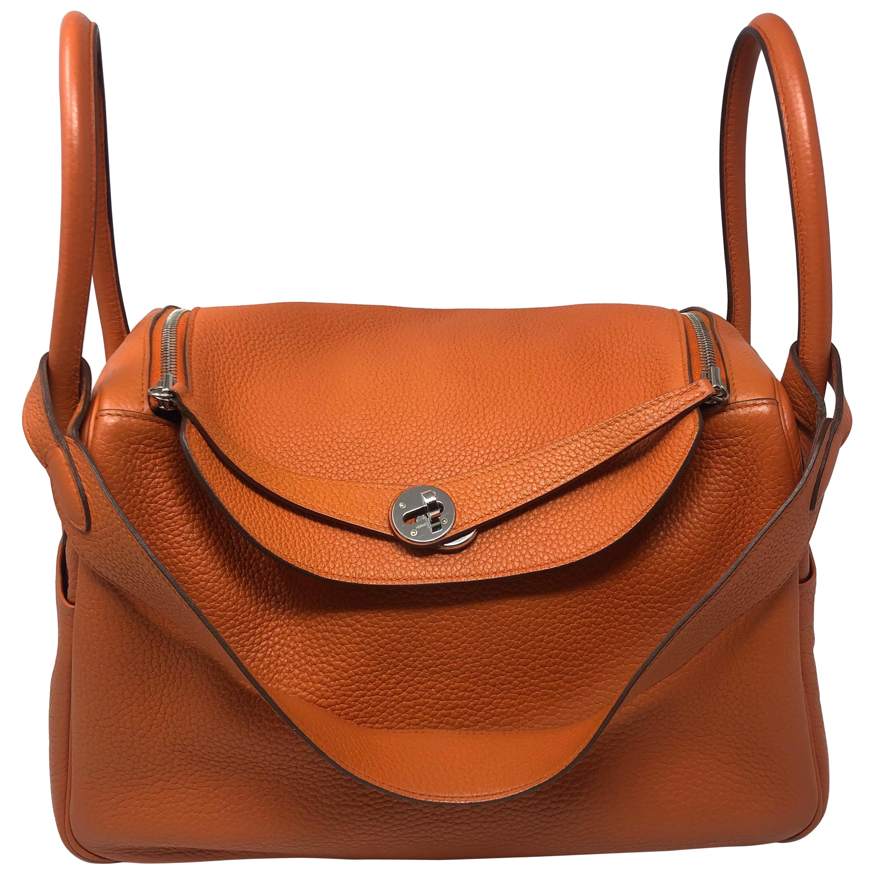 Hermes Lindy 34 Orange Bag 