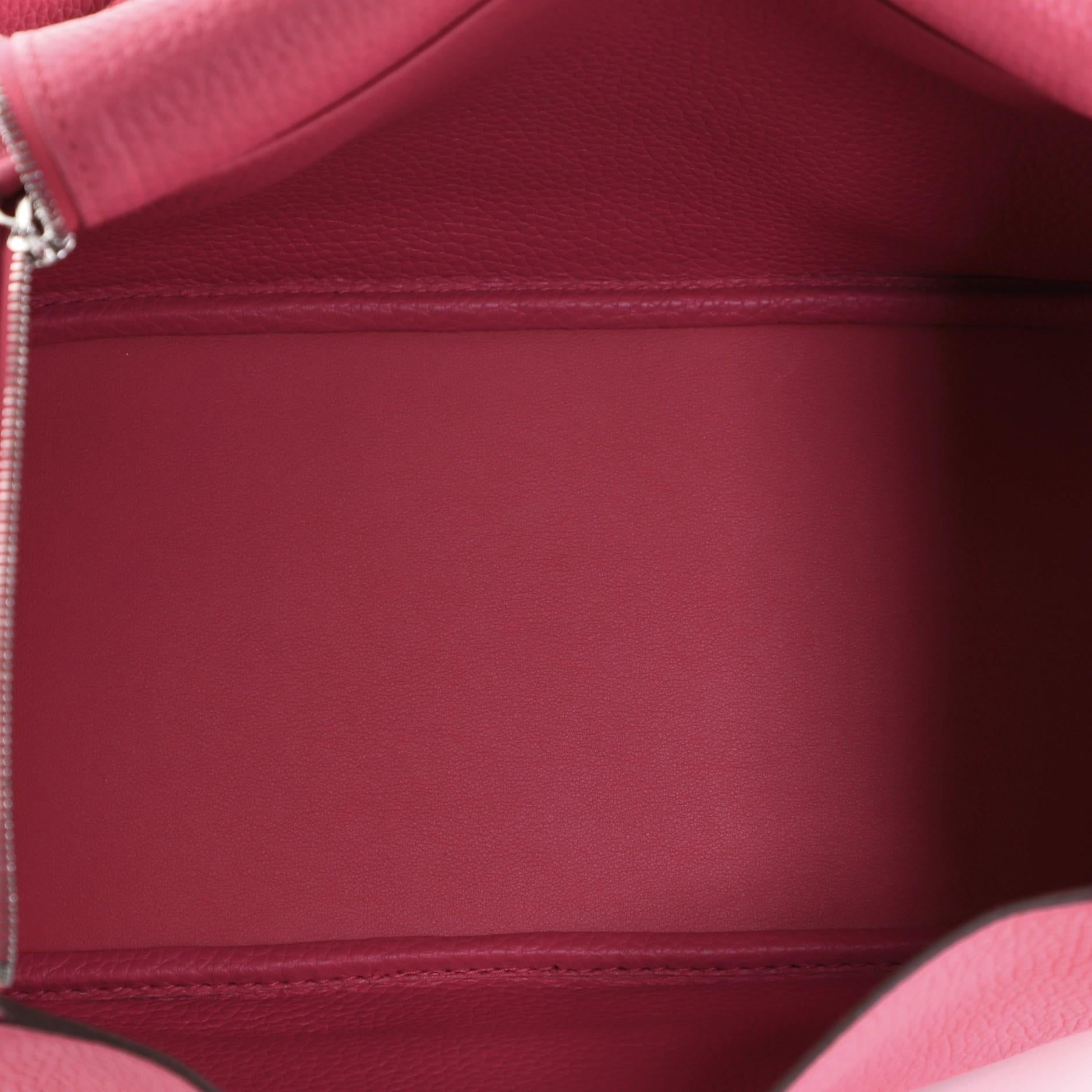 Pink Hermes Lindy Bag Clemence 26