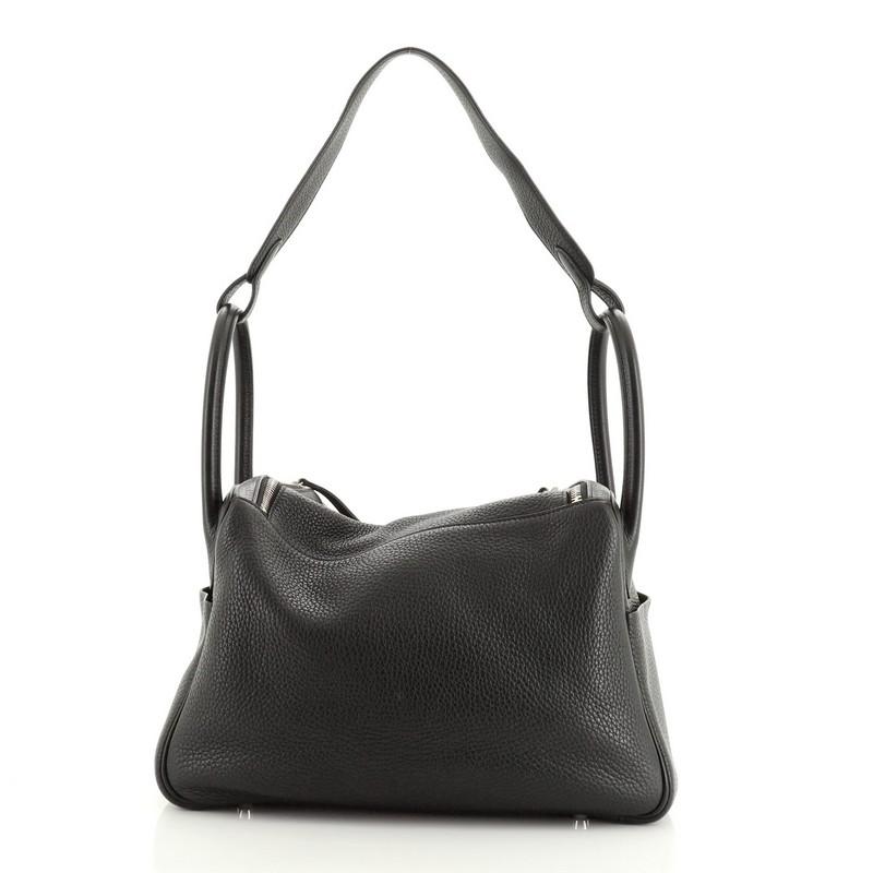 Black Hermes Lindy Bag Clemence 30