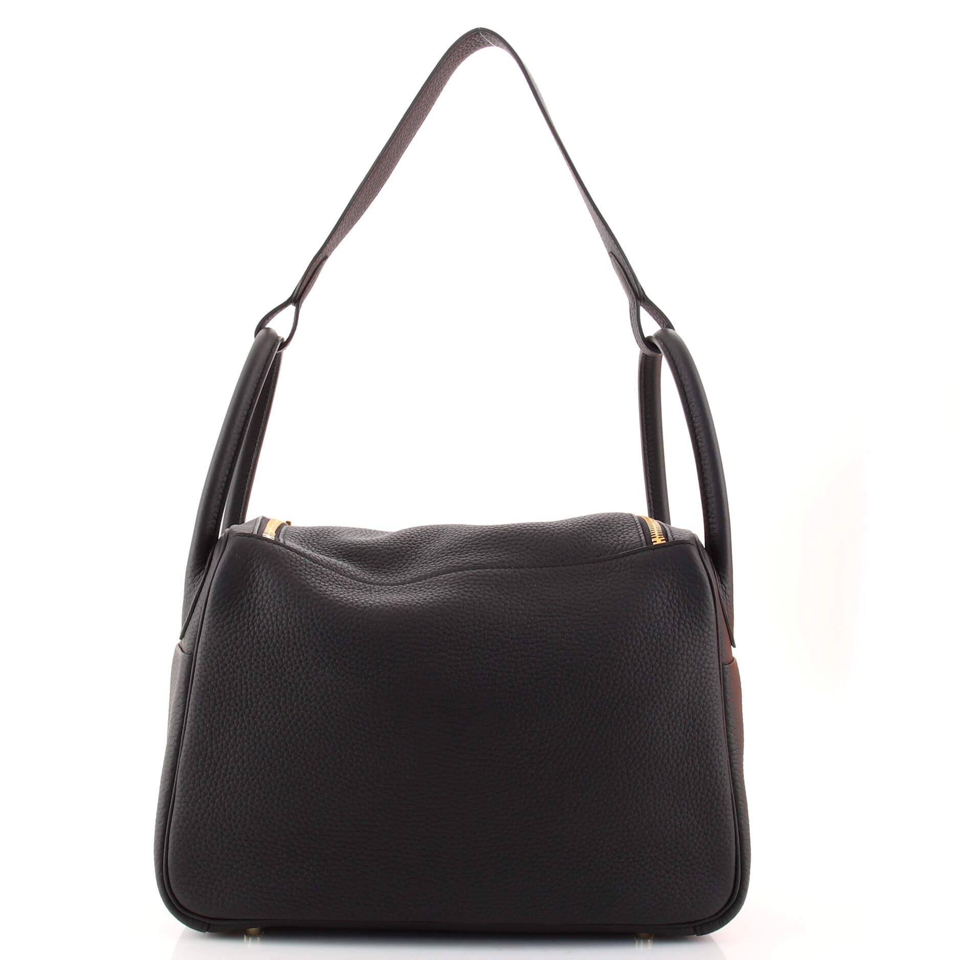 Hermes Lindy Bag Clemence 30 In Good Condition In NY, NY