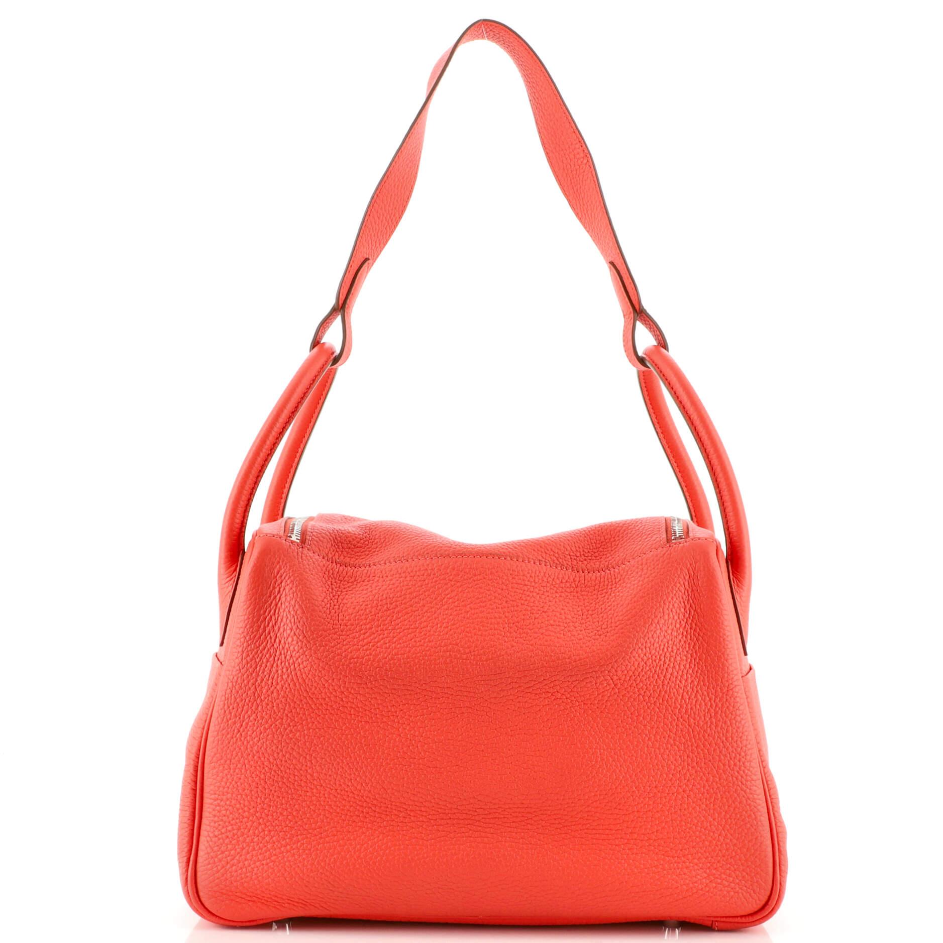 Hermes Lindy Bag Clemence 30 In Good Condition In NY, NY