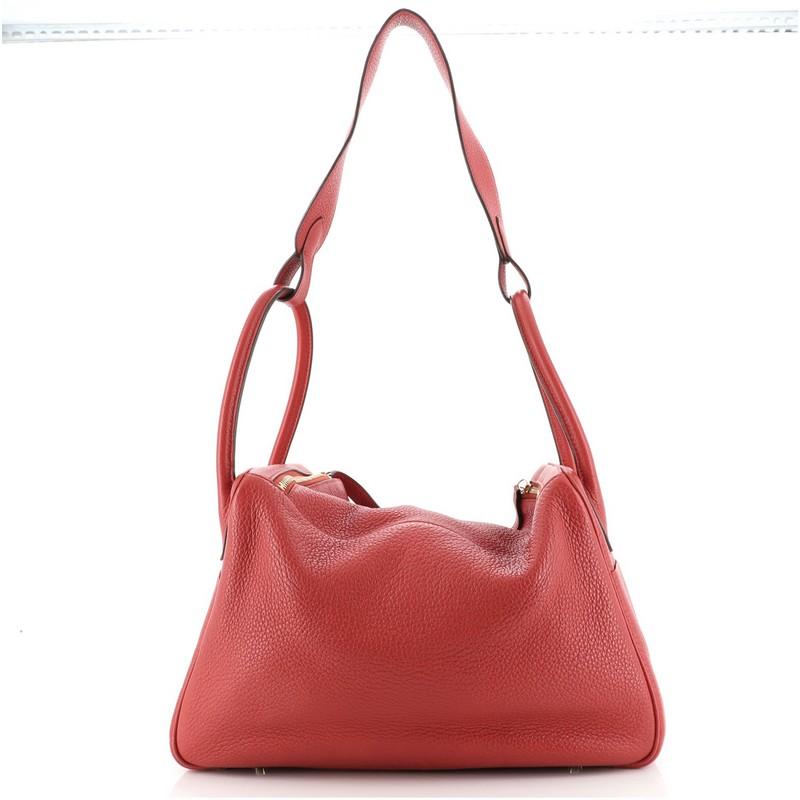 Hermes Lindy Bag Clemence 34 In Good Condition In NY, NY