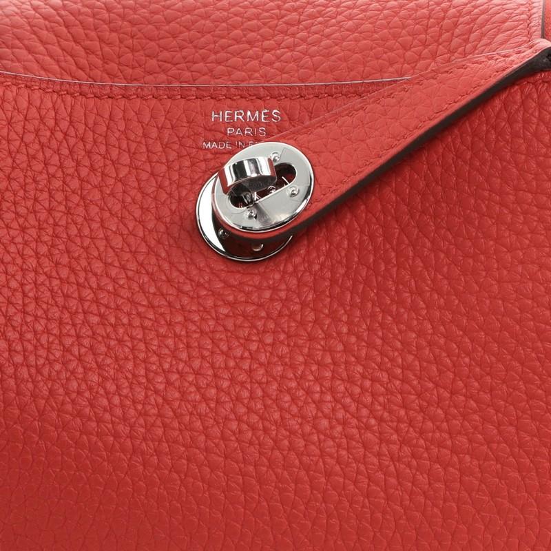 Hermes Lindy Bag Clemence Mini In Good Condition In NY, NY