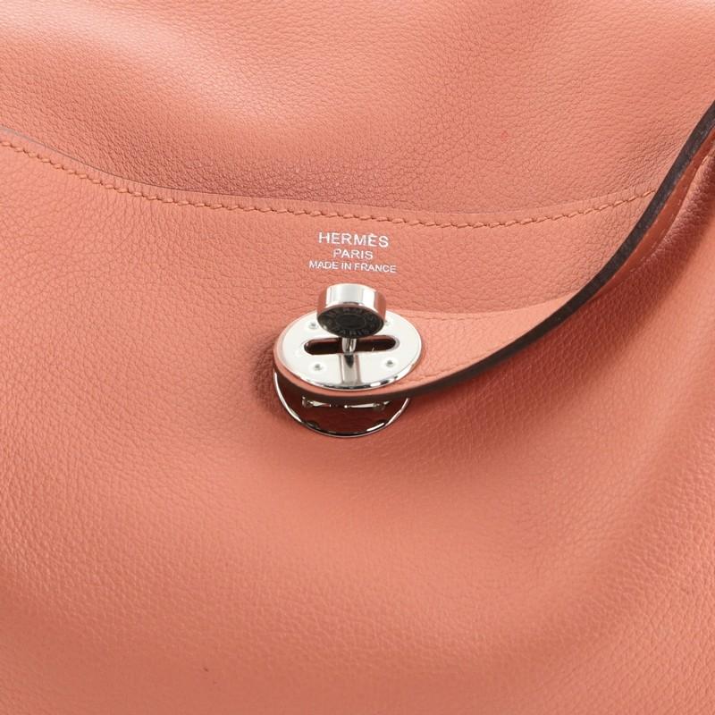 Pink Hermes Lindy Bag Evercolor 26 