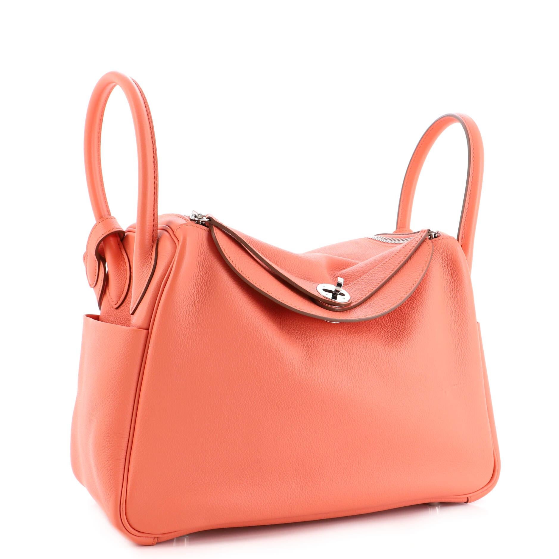 Hermes Lindy Bag Evercolor 30 In Good Condition In NY, NY