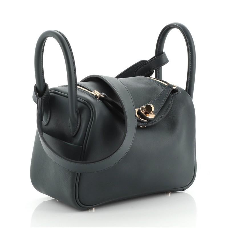 Hermès Lindy Tasche Swift Mini (Schwarz)