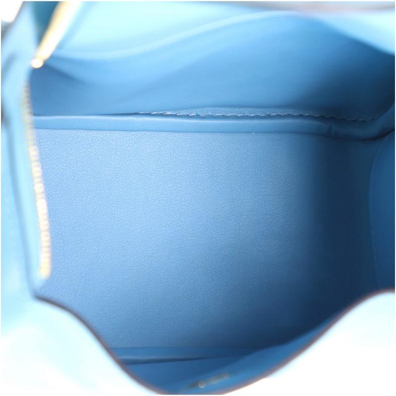Blue Hermes Lindy Bag Swift Mini