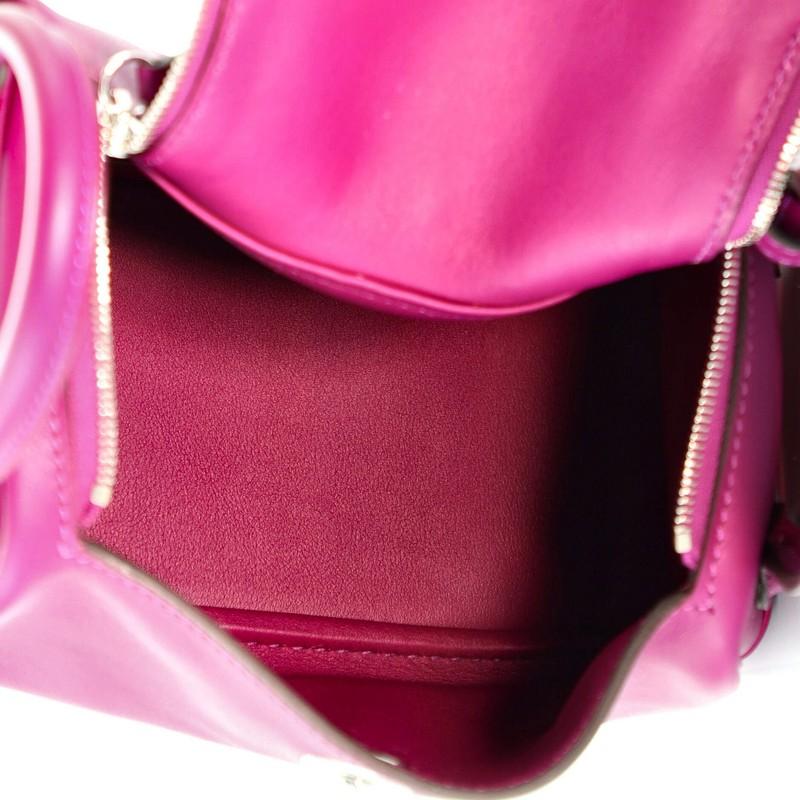 Purple Hermes Lindy Bag Swift Mini