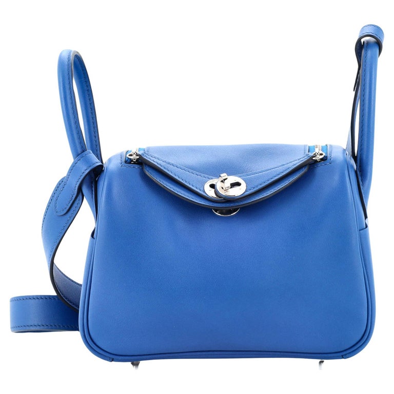 Hermes Blue Atoll Evercolour Leather Lindy 26 Bag, 2015 at 1stDibs